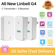 All new Linbell G4 3-Pin Plug Self-powered Wireless doorbell (100m)