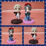 Jimin BTS Figures Collectible Tinytan Figures Pink Black Stand Cake Topper 7.5--8cm height (ON HAND)