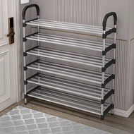 8 Layer Stainless Steel Shoe Rack Strong Large Multifunctional Sandal Shoe Rack 133x55x26cm
