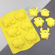 [1084 People Collection] 6 Pudding Dog Cartoon Cake Mold Handmade Mousse Cake Mold Chocolate Bread M