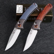 Benchmade 15080 Folding Knife 9Cr18Mov Blade Wooden Handle tdoor Safe
