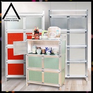 【High Quality】Aluminum Alloy Cupboard Kitchen Cabinet Storage Cabinet Stainless Storage Cabinet Kitchen Storage Cabinet.