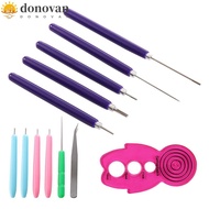 DONOVAN 12PCS Quilling Needle Kit, Paper Curling Multi Size Paper Quilling Tools, DIY Paper Craft Qu