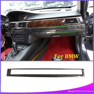 For BMW 3 Series E90 2005-2012 Car Front Control Panel Frame Real Carbon Fiber (Soft) Car Interior Accessories  1 Pcst