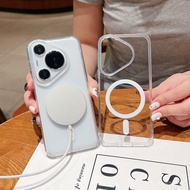 Suitable for Huawei P80 Phone Case Huawei P70Pro Transparent Magnetic Case P80ULTRA Space Case mate7