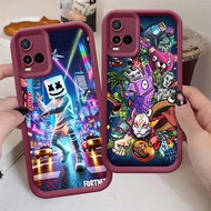 Wine Red Case for VIVO Y21e Y21a Y33t Y33s Y02a Y21 Y02t Y02 Y21s Z-39 Fortnite game