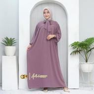 Terbaru (Free Bross) Gamis Jumbo Pita Ld 140Cm Gamis Lebaran Arofah Dress Terbaru 2024 Gamis Crinkle
