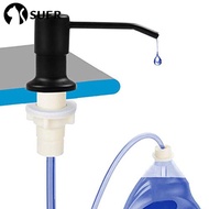 SUERHD Soap Dispenser No-spill Countertop Extension Tube Detergent Stainless Steel Lotion Dispenser