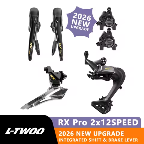LTWOO RX Pro 2x12 Speed Road Bike Groupset Hydraulic Disc Brake 24S Racing Bicycle Shifter Lever Rea