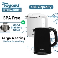 TOYOMI 1.0L Stainless Steel Electric Cordless Kettle WK 1029