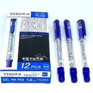 Pulpen Gel Biru Tizo 340