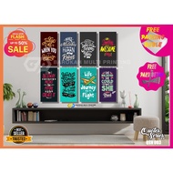 Motivational quotes room decoration