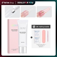 AILLSA Solid Gel Nail Glue 15g/30g UV Lamp Curing Needed Soak Off Long Lasting super strong nail glu