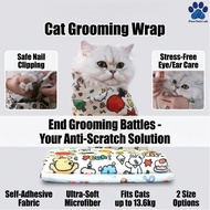 [PawTech Lab] Magic Cat Grooming Wrap | Anti-Scratch Biting Swaddle Bag | Nail Clipping Restraint Bu
