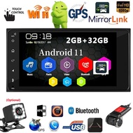 Android 12 Car Video Player 7 Inches 2 DIN for Toyota Android Car Radio WIFI GPS Navigation 2.5D Mul