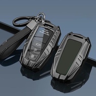 Metal Car Remote Key Case Cover Shell Holder Fob For Toyota Crown Mirai Alpharo Vellfire  Corolla Cr