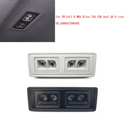 1pcs Car LED Rear Reading Light Ceiling Lamp for VW Golf 8 MK8 Rline ID4 ID6 Audi Q4 E-tron 5DD94729