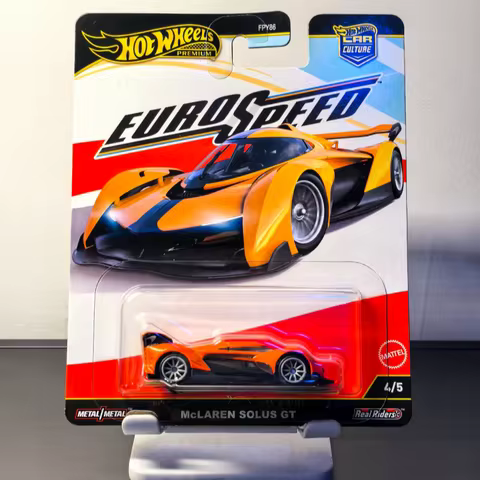 Hot Wheels FPY86 Alloy Diecast Car Model Car Culture Euro Speed Bugatti Bolide Real Riders Metal Bod