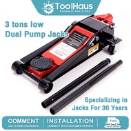 【Limited Offer】Heavy Duty 3 Ton Floor Jack Hydraulic Floor Jek Kereta Jet Car Vehicle Van 3Ton Jack 