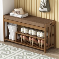 ShoesRack Bench/Shoe Storage Cabinet Shoe Changing Bench With Cushioned Seat