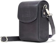 MegaGear MG1211 Canon PowerShot S120, Sony Cyber-shot DSC-RX100V, DSC-RX100IV, DSC-RX100III, DSC-RX100II Leather Camera Case with Strap - Gray