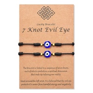 evil eye bracelet blessed lucky charm bracelet 2025 couple bracelet for lover with box for  boyfrien