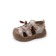 Summer Children Canyoning Sandals Boys Breathable Hollow Mesh Beach Sandals Baby Cute Elastic Band C