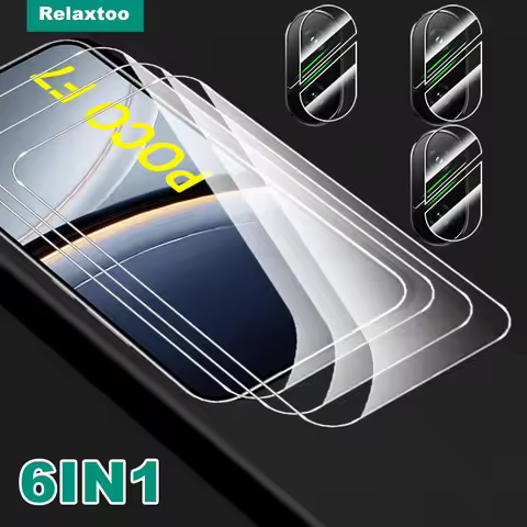 PocoF7 Glass 6In1 Lens Tempered Glass Screen Protector For Xiaomi Poco F7 5G Protective Glass Little