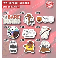 We Bare Bears Inspired Waterproof Stickers