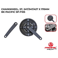 Crank set chainwheel pacific 42t front gear crank 3 layers bb axle box mtb federal minion