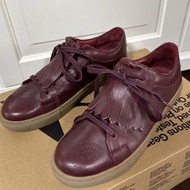 BENSIMON特價出清優惠法國國民鞋 暗紅色皮革皮鞋牛津鞋 尺寸37 23.5cm只穿過一次9成新