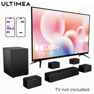 ULTIMEA ชุดโฮมเธียร์เตอร์ 7.1CH Dolby Atmos Soundbar ซับวูฟเฟอร์ไร้สาย 3D รอบทิศทาง & เบส MX HDMI EA