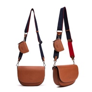 ♞,♘,♙,♟Esquire Korea Stylish Saddle Bag(Brown, Ivory, Black, Pink)