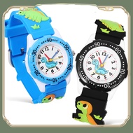 ⌚ 2 Pcs Jam Tangan Kanak-kanak 3D Kartun Dinosaur Jam Tangan Quartz untuk Lelaki dan Perempuan