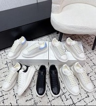 Alexander McQueen 26ss新款 經典厚底 小白鞋 休閒鞋 板鞋 男女款 34-45