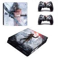 全新 Tomb Raider PS4 Slim Playstation 4保護貼 有趣貼紙 包主機底面+2個手掣) YSP4S-0890