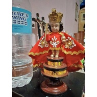 Wooden 7 inches Sr. Sto Nino de Cebu Mahal nga Senior  Santo Ninyo Viva Pit Senyor  Wooden Sr. Sto. 