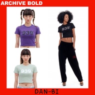 [ARCHIVE BOLD] 939 LOGO CROP TOP 3COLORS ONE SIZE SPAN TRAINING SHORT SLEEVES CAUSAL KOREAN STYLE HO