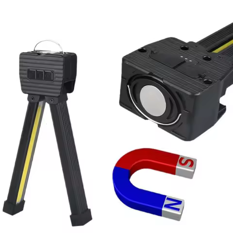 Gym Lamp for Posing with Hanging Hook LED Flashlight USB Rechargeable Inspection Lamp for Car Repair