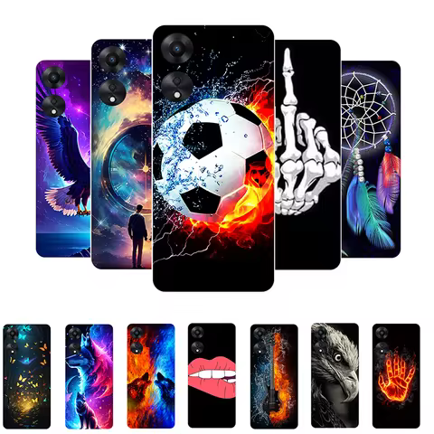 For OPPO A78 4G Case Football Soft Silicone Back Cover Cases For OPPO A78 CPH2565 Phone Cover OPPOA7