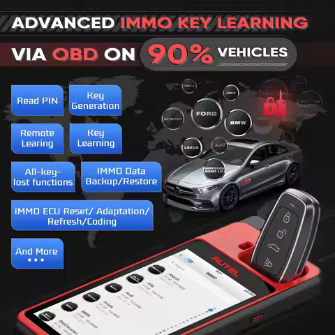 Autel MaxiIM KM100 KM100X KM100E Key Fob Programming Immobilizer Tool 2PCS Autel IKEY for 60s Key Ge