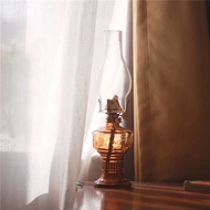 Retro Glass Oil Lamp 8090s Nostalgic Kerosene Lamp (without Lamp Oil) Folk Decoration Old-fashioned Ornaments
