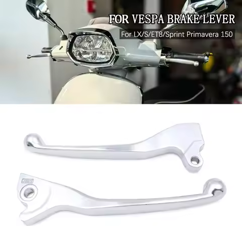 For Vespa Sprint Primavera 150 LX S ET8 CNC Motorcycle Part Scooter Left Right Disc Brake Levers