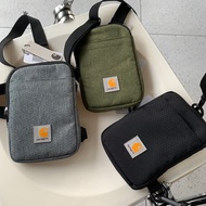 Trendy brand Carhartt fashion small pocket mobile phone bag casual workwear style Oxford cloth vertical shoulder bag men's crossbody bag 【SYY】