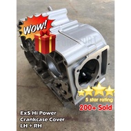 Crankcase Ex5 High Power LH RH Kulit Enjin Ex5 High Power Casing Enjin Ex5  Crank case Ex5 Cover Enj