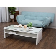 WINNER FURNITURE โต๊ะกลางกระจก รุ่นครูซ - สีขาว WINNER