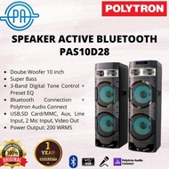 Ready NEW SPEAKER AKTIF POLYTRON PAS 10D28 PAS10D28 PAS-10D28 (RADIO