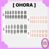 OHORA Nail Sticker, N Cherie Tweed, 1pc / Korean Nail Art / Easy Application / 100% Genuine by ceciy