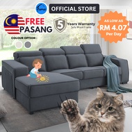 9ft L Shape Sofa Murah Sofa Kain L Shape Fabric Sofa Easy Clean Fabric Pet Friendly Sofa Anti Scratc