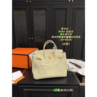 Birkin Genuine Leather Handbag All-Match Cowhide Female Bag 35cm
